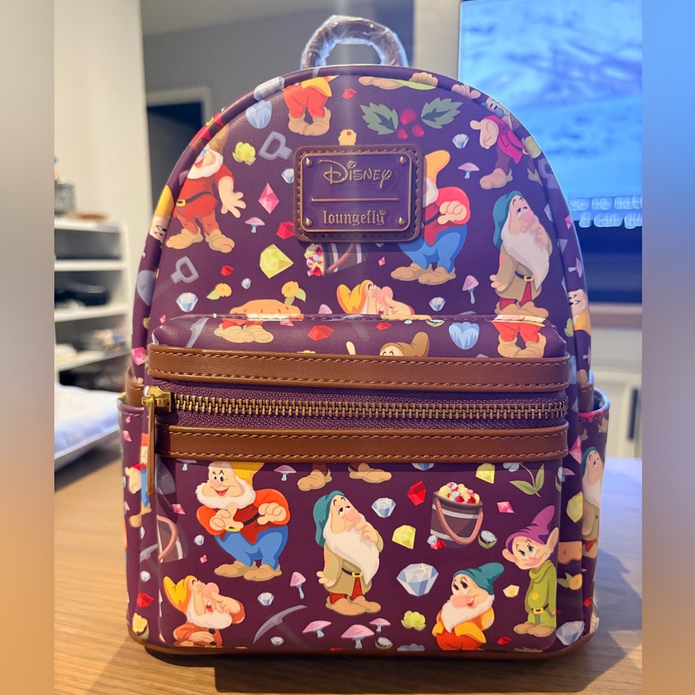 Loungefly Disney Snow White and the Seven Dwarfs 85th Anniversary Mini Backpack